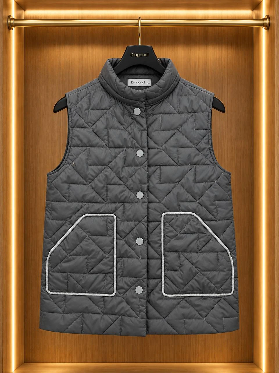 Diagonal Jaket, 36/38 — 1