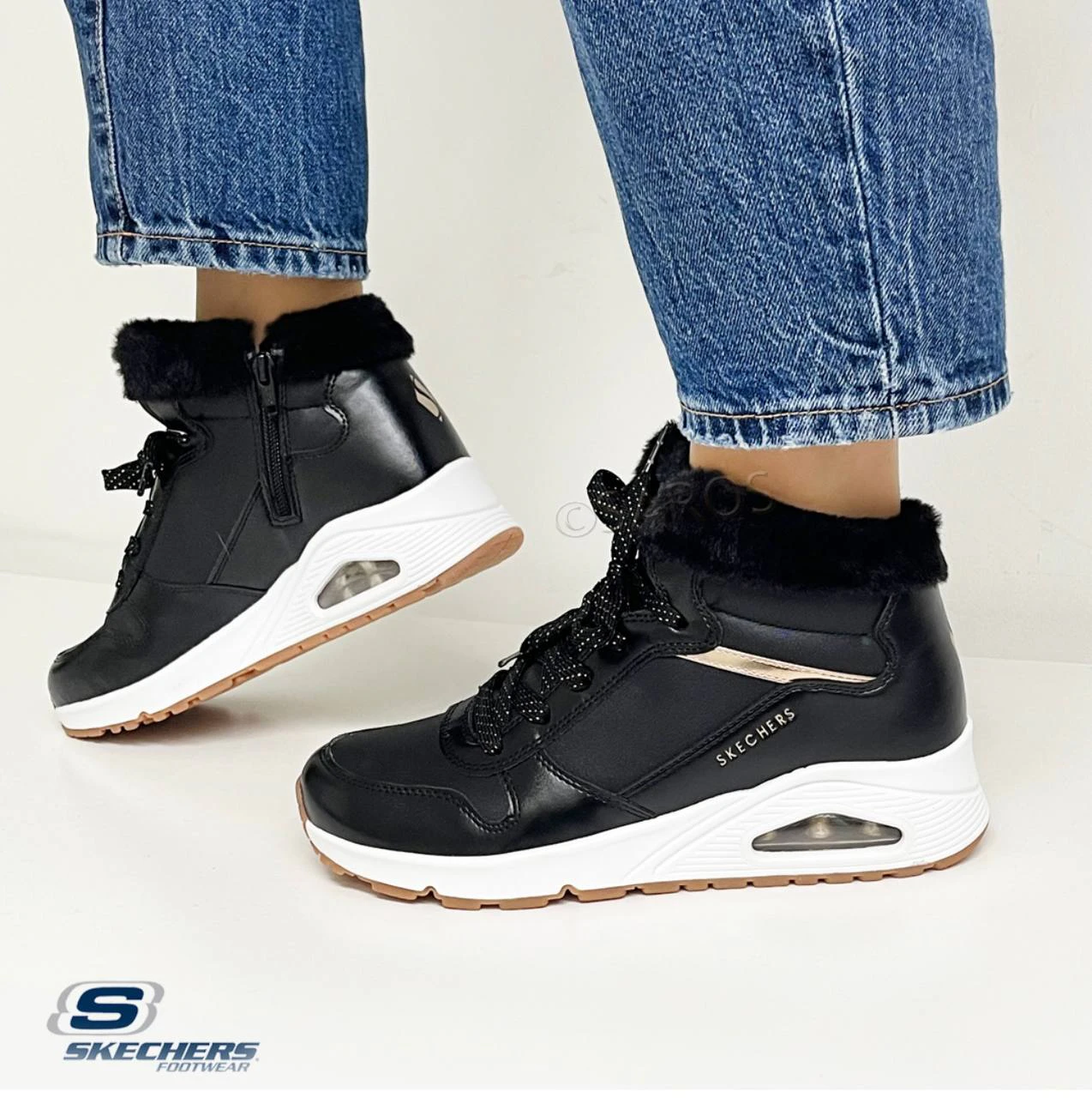 Skechers Детские кожаные ботинки, EU 35 — 2