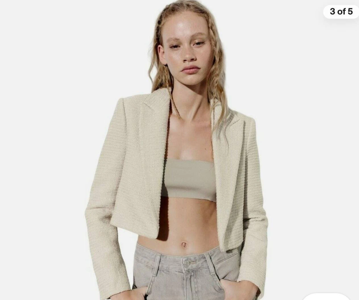 Zara Твидовый пиджак, XXL — 1