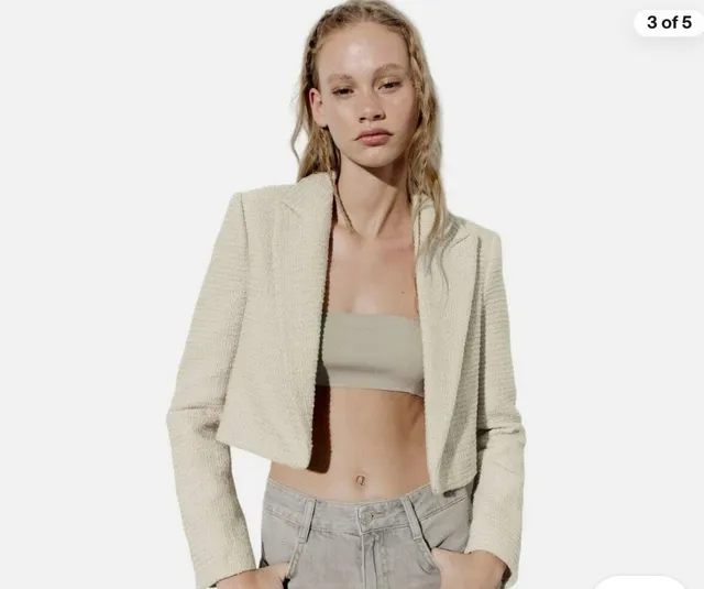 Zara Твидовый пиджак, XXL
