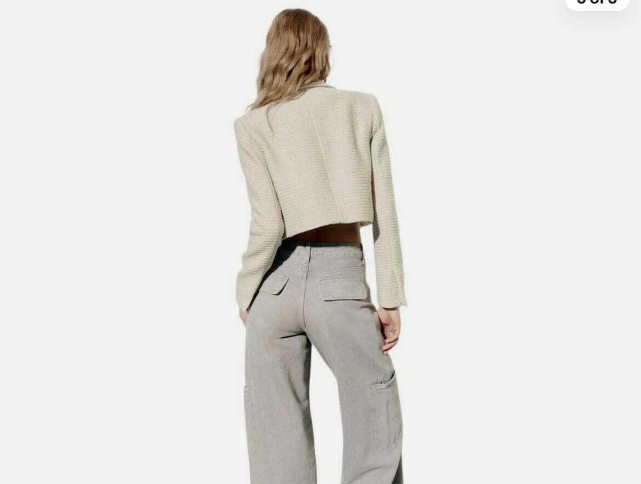 Zara Твидовый пиджак, XXL — 4