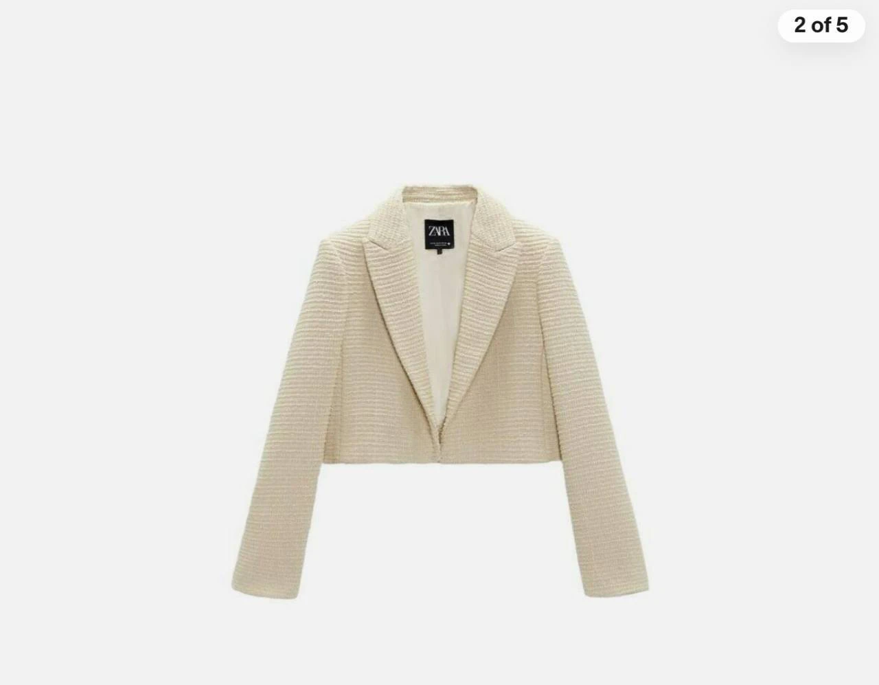 Zara Твидовый пиджак, XXL — 3