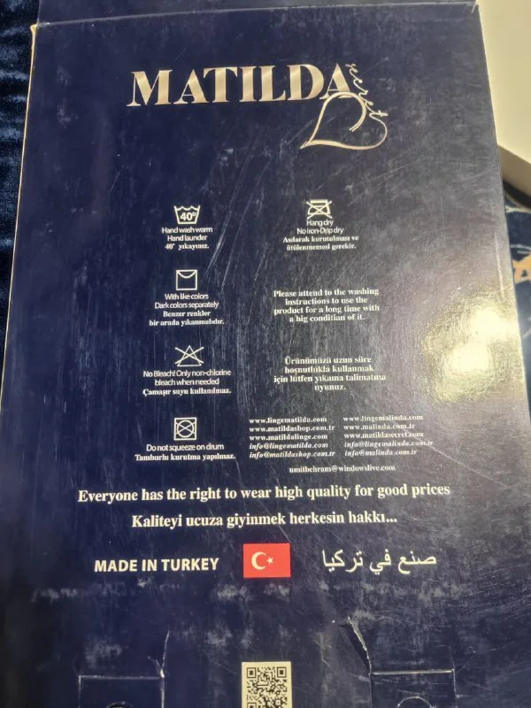 Matilda Secret Penuar va xalat to'plami, XL — 2