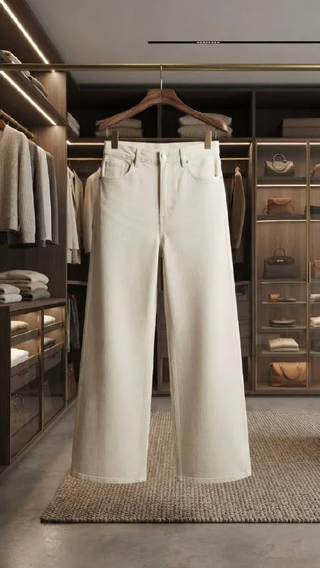 Uniqlo Молочные брюки, RU 40 — 1