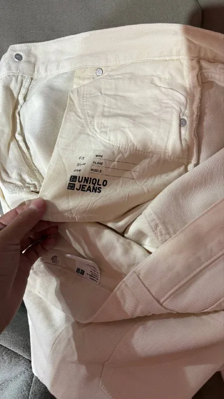 Uniqlo Молочные брюки, RU 40 — 2