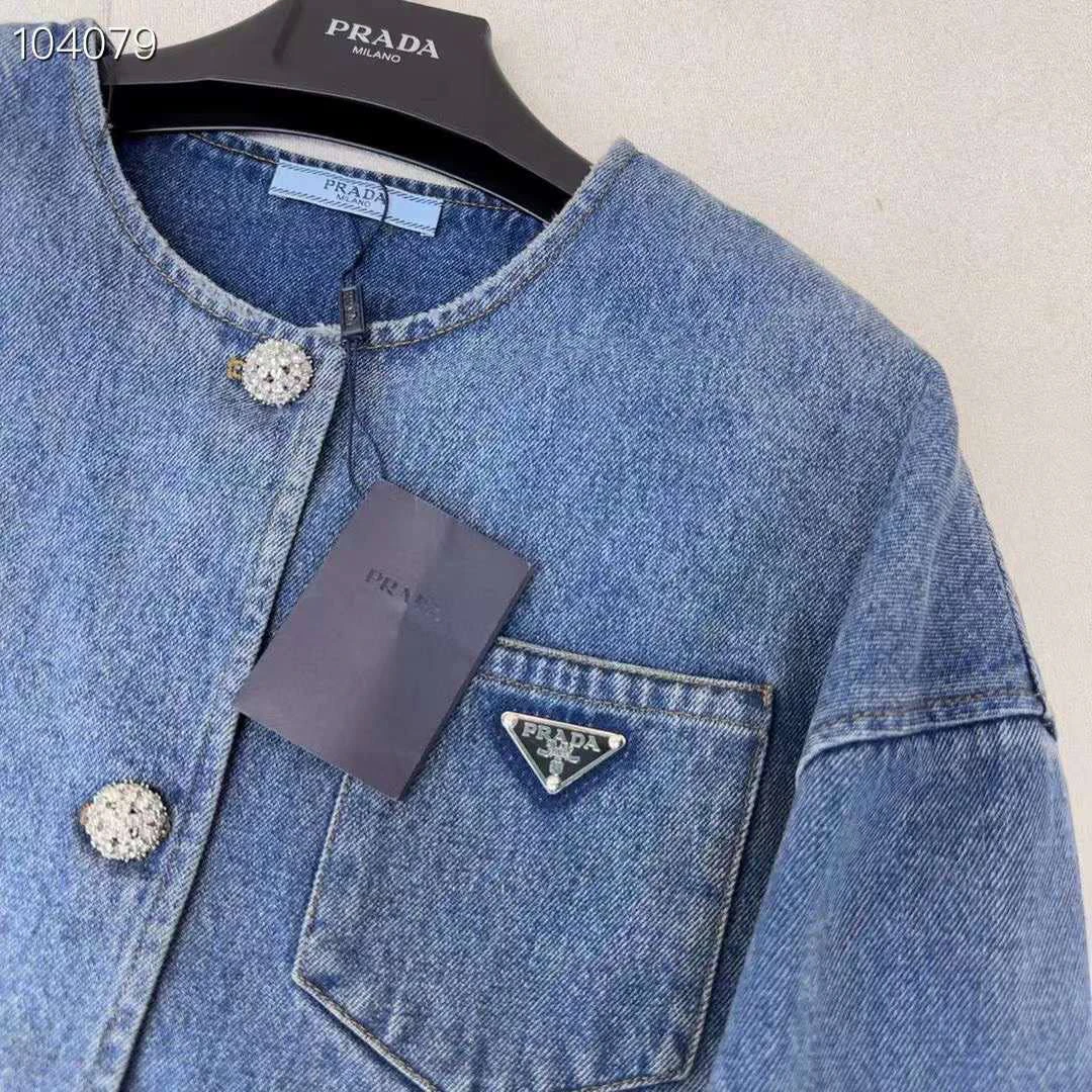 PRADA Джинсовый пиджак, S/M — 3