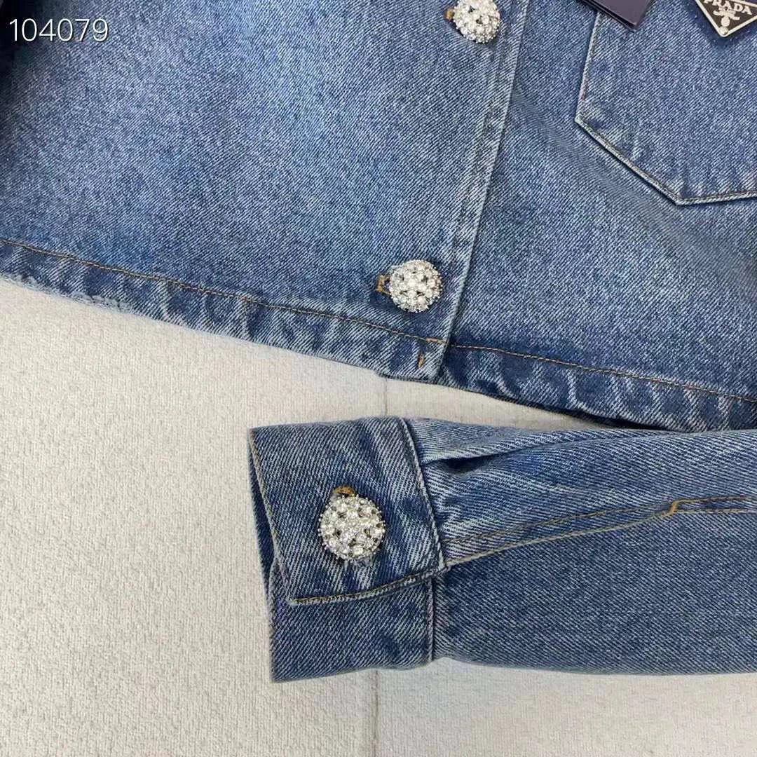 PRADA Джинсовый пиджак, S/M — 4