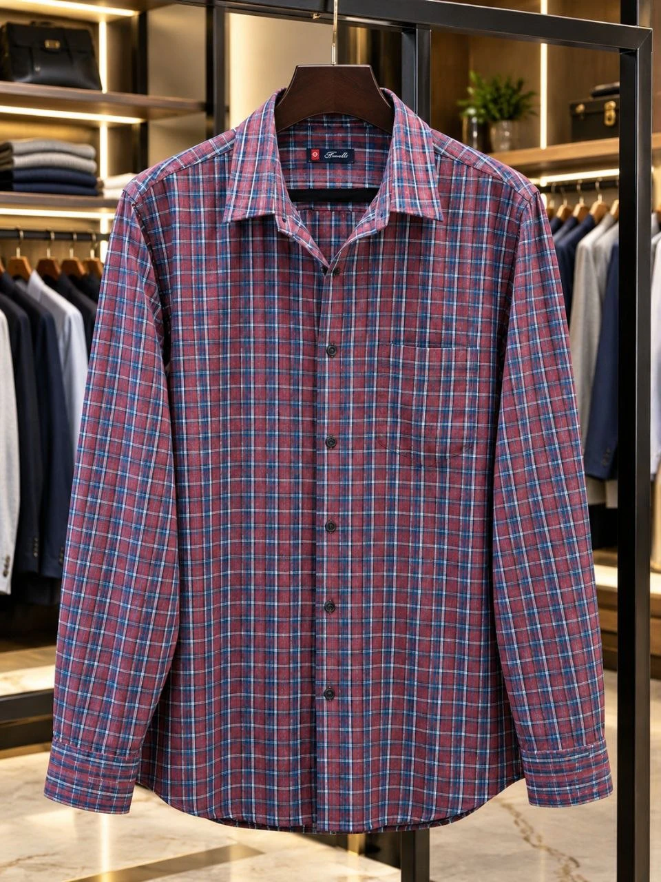Tonelli Рубашка фланелевая, 5XL — 2