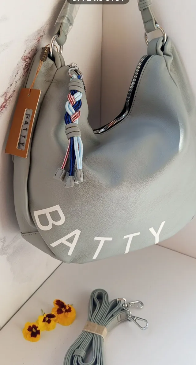 BATTY Сумка серая, 41х28х11см