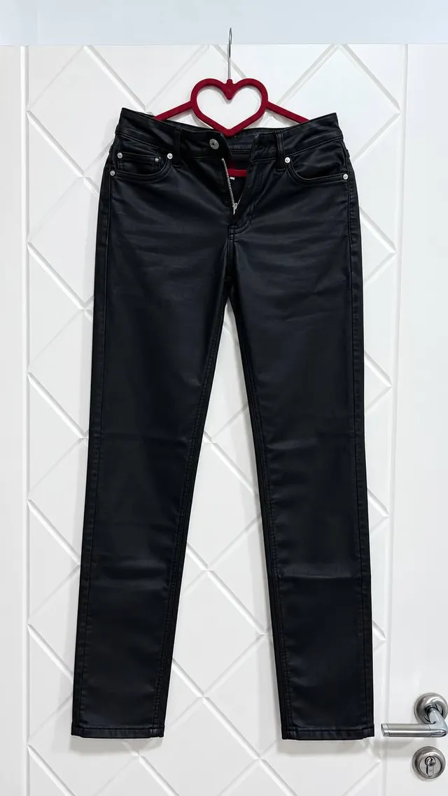 Mango Джинсы Skinny матовая кожа, EU 34