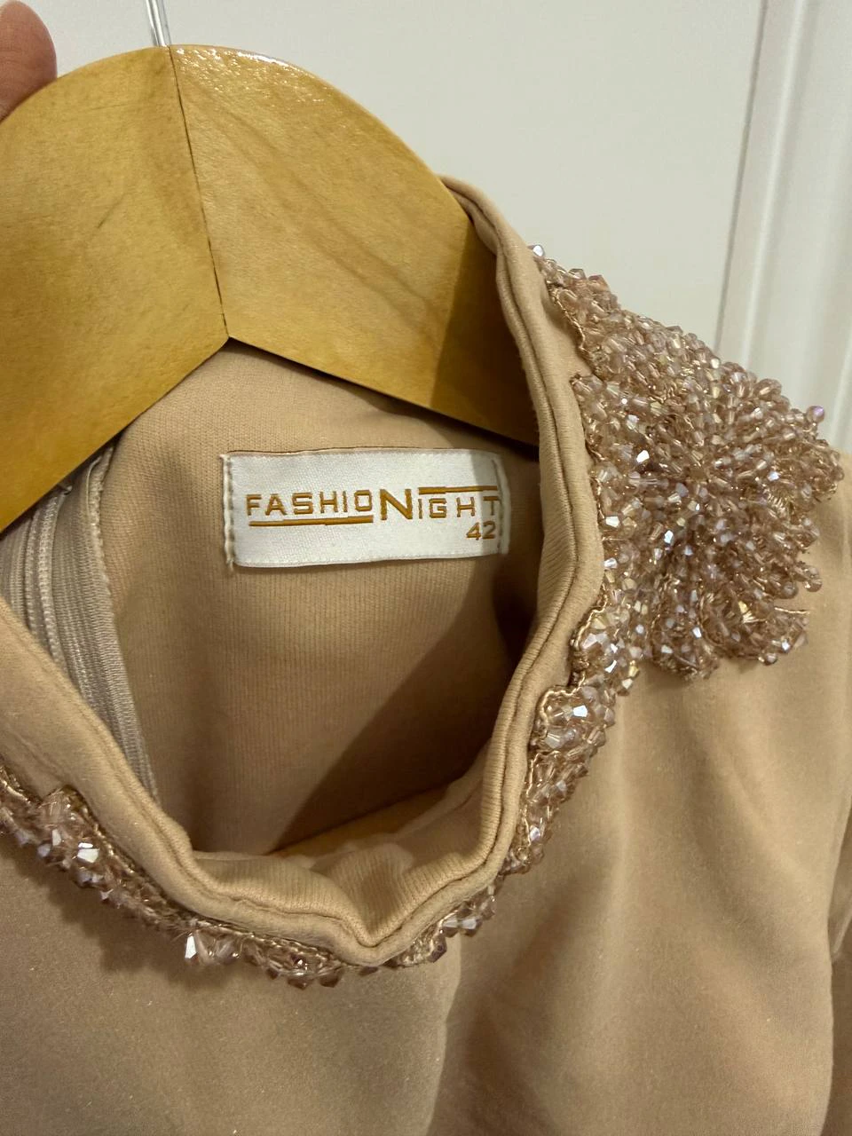 fashion night Вечернее платье бежевое, RU 42 — 5