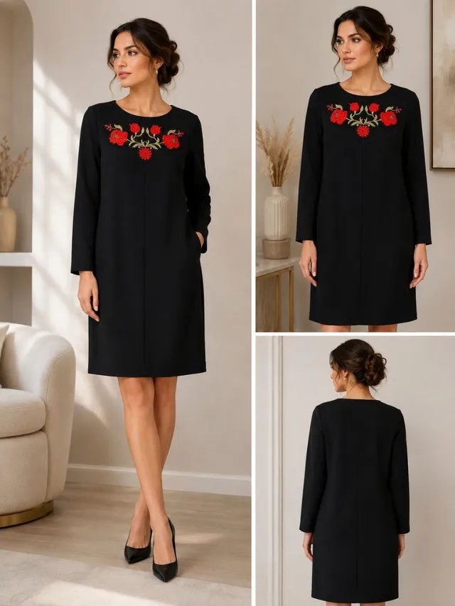 MISS LILIUM Чёрное платье, EU 36