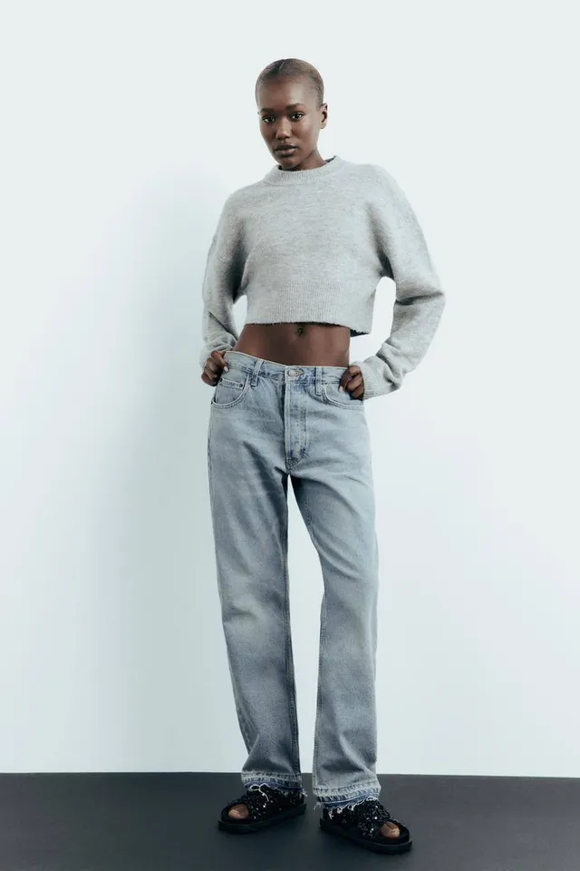 Zara Укороченный свитер, S