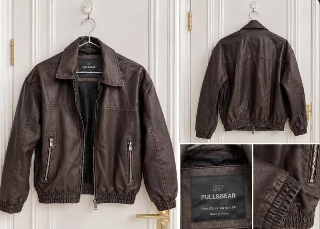 Pull&Bear Куртка из экокожи, XS