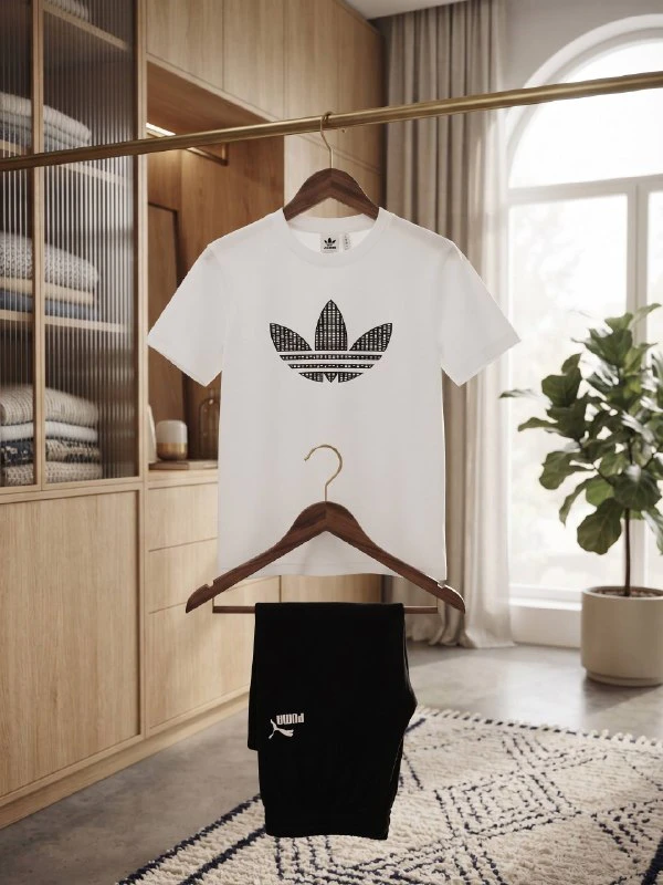 Adidas & Puma Джоггеры и футболка, M — 4