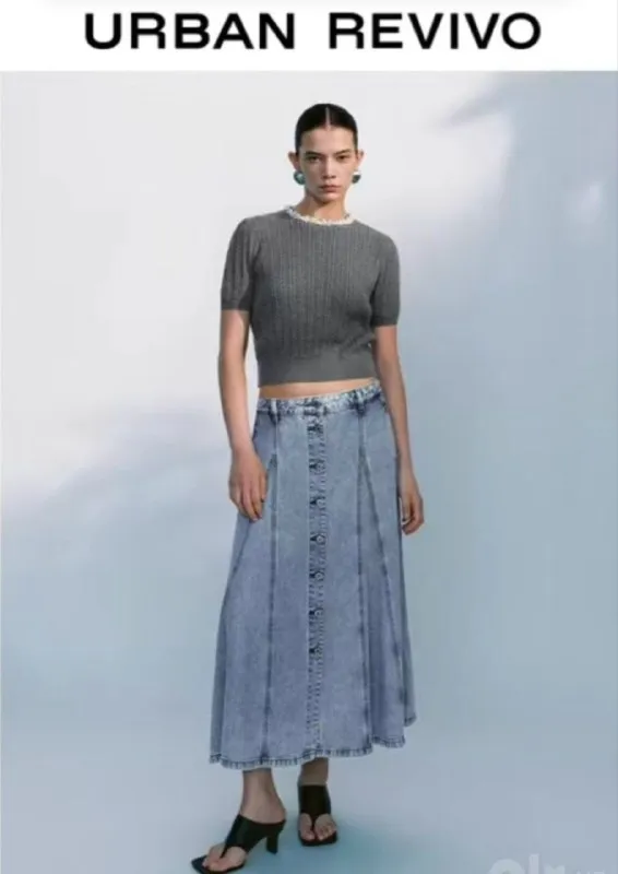 URBAN REVIVO Джинсовая юбка, XL