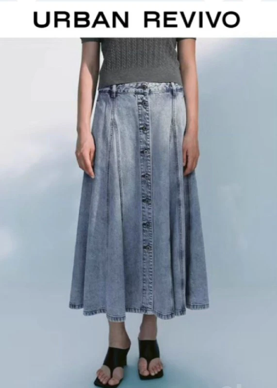 URBAN REVIVO Джинсовая юбка, XL — 2