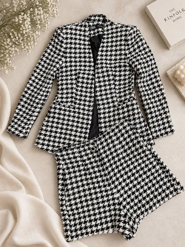 Zara Твидовый костюм, S