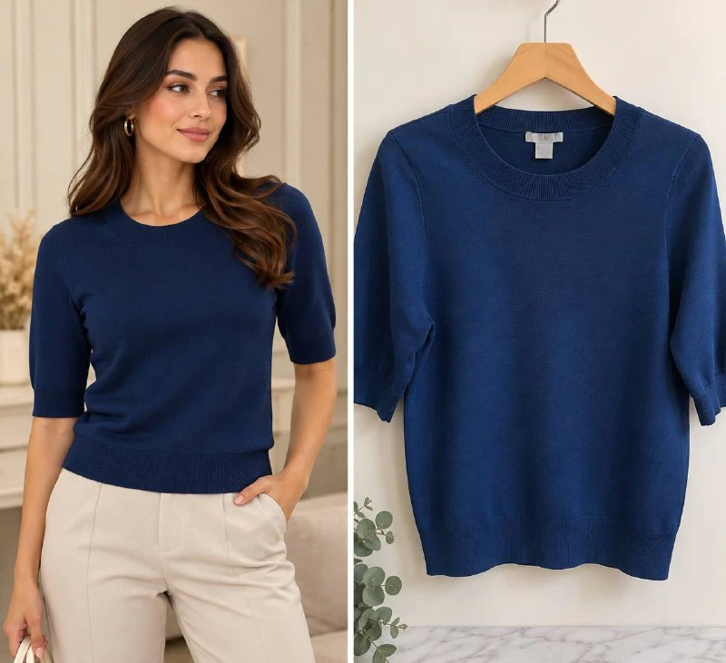 H&M Трикотажный топ, M — 1