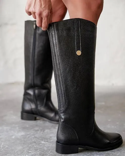 Elisabetta Franchi Демисезонные кожаные сапоги, EU 38
