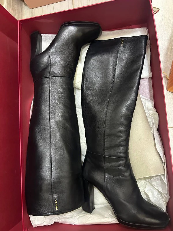 Prada Кожаные сапоги, EU 36.5 — 3