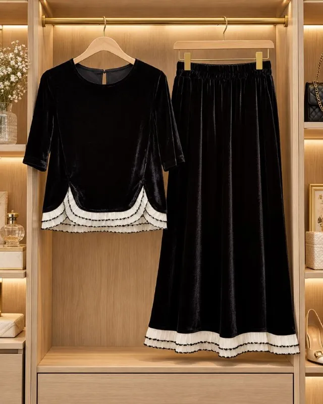Велюровый костюм, L