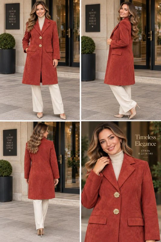 Zara Пальто из искусственной замши, S — 1