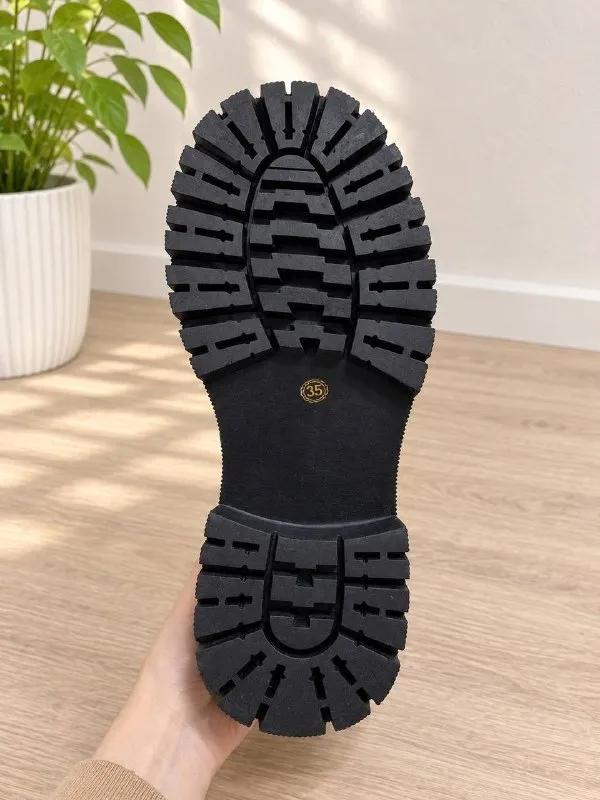 BOTTEGA VENETA Сапожки из эко кожи с мехом, EU 35